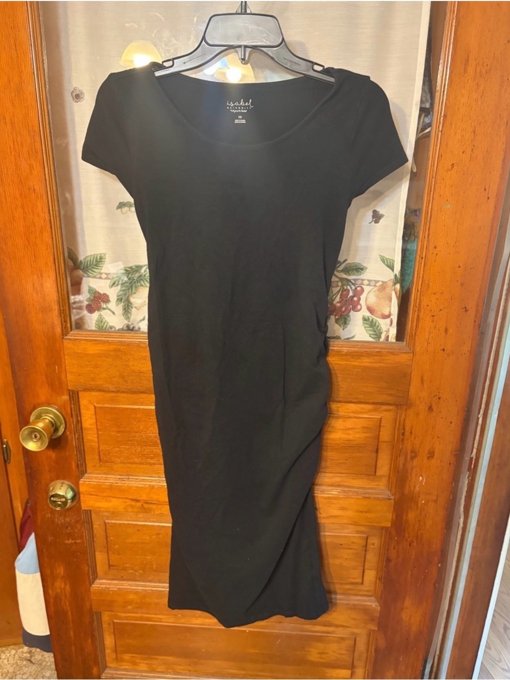 Isabel Maternity by Ingrid & Isabel Black Scoop Neck Midi Dress